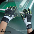 SRSAFETY anti impact resistant gloves mechanic gloves impact glove with TPR protection